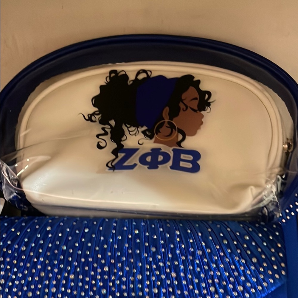 ZΦB Blue‎ and White Women's Bag